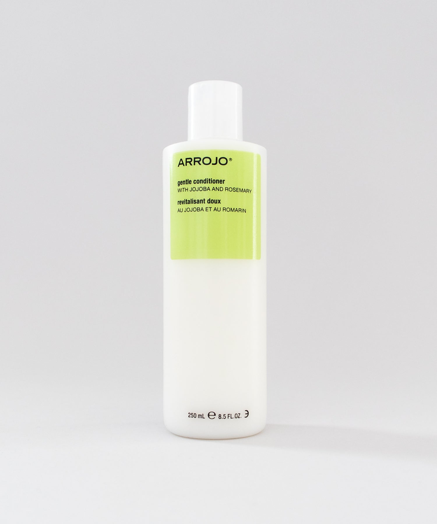 Our Arrojo Gentle Conditioner adds luster, shine, and moisture, with natural and organic ingredients - promoting a healthy scalp.