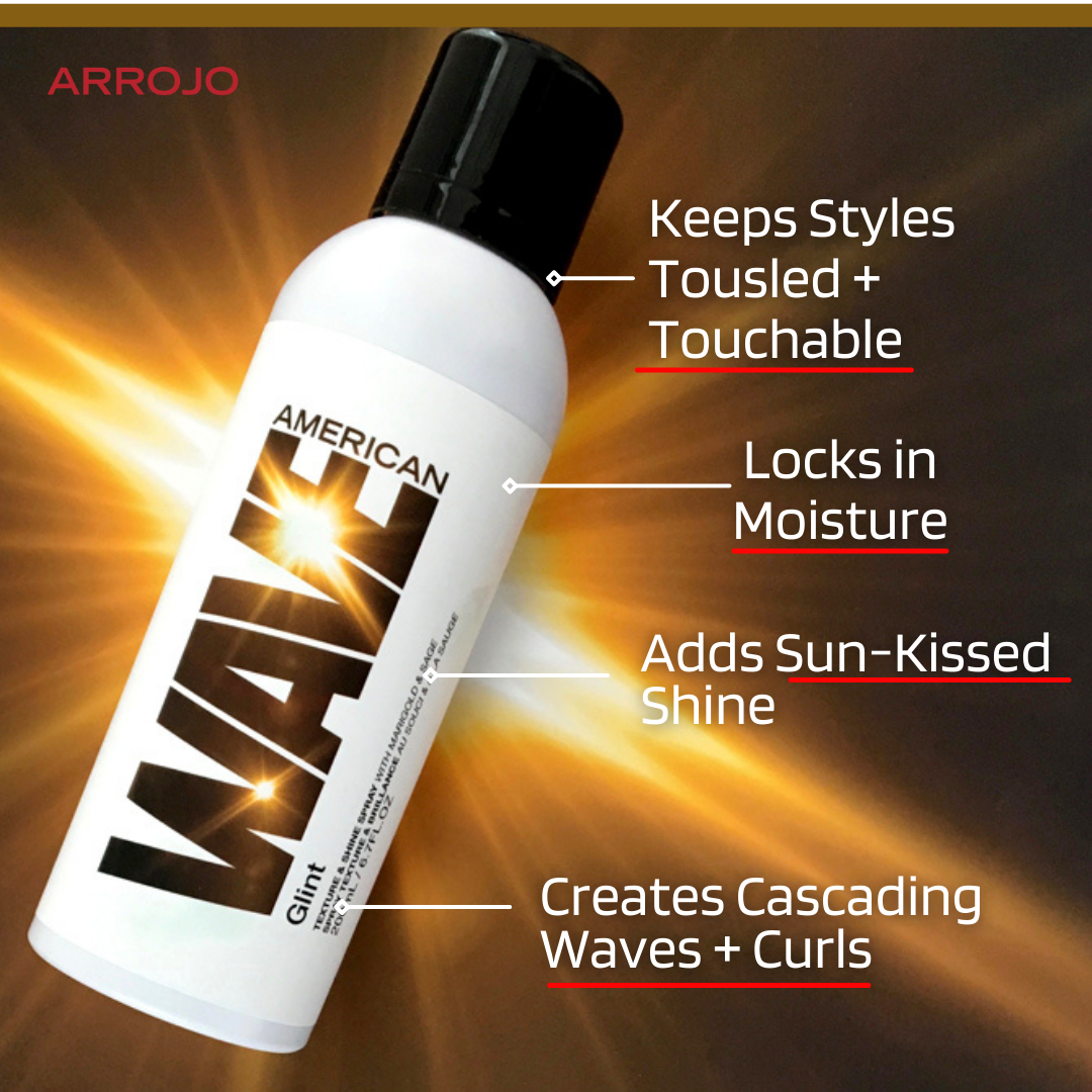 Arrojo Glint Texture &amp; Shine Spray for sun-kissed shine.